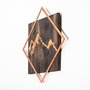 Wallity Mountain - Copper Escultura de pared decorativa